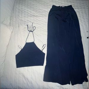 Super Down Navy Blue 2 Piece Set